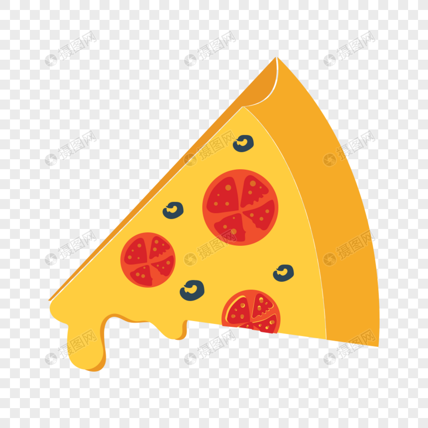 披萨美食矢量图标图片