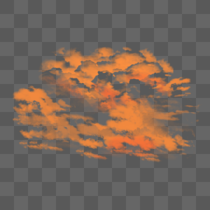 云彩橙色的云高清图片