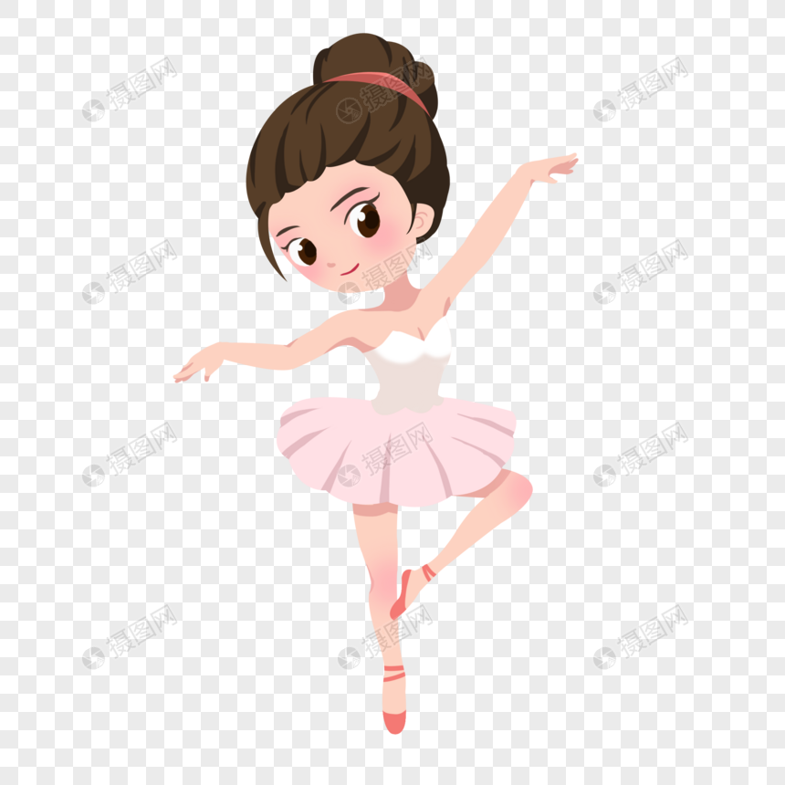 卡通女孩舞蹈