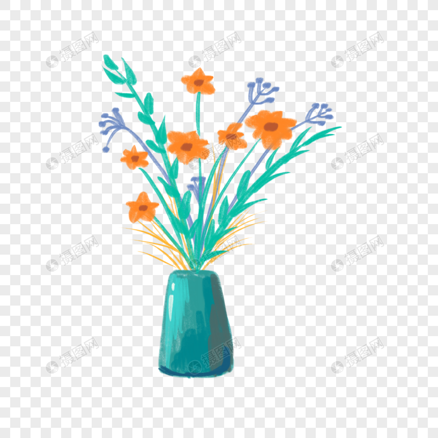 花卉植物花瓶图片
