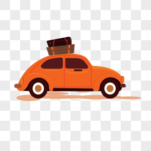汽车搬家橙色汽车高清图片
