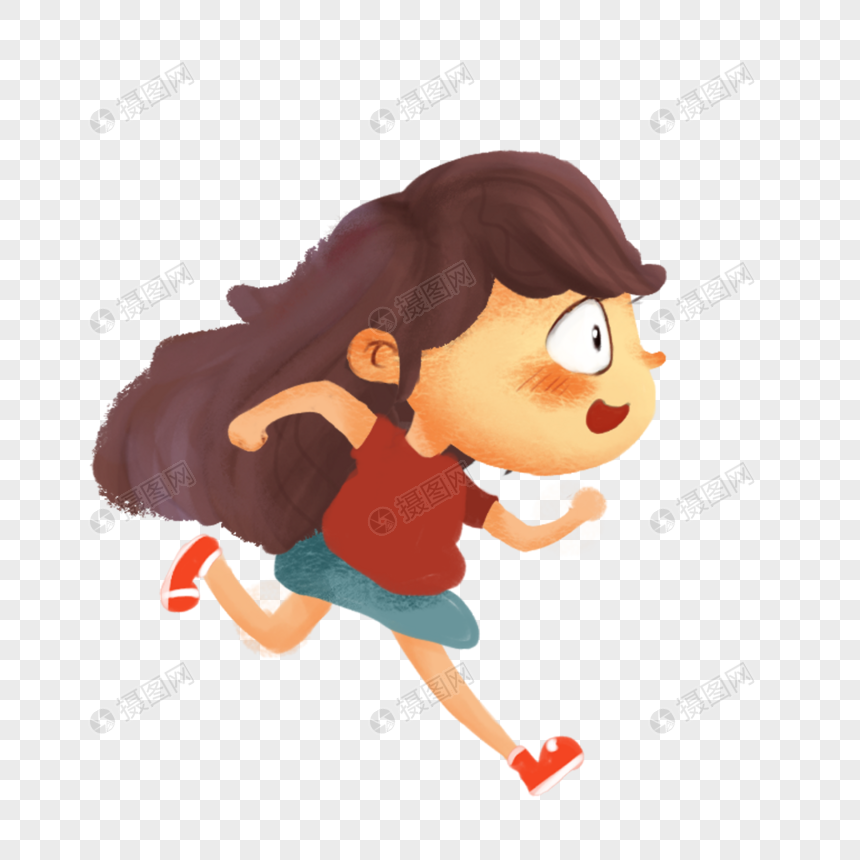 奔跑的女孩图片