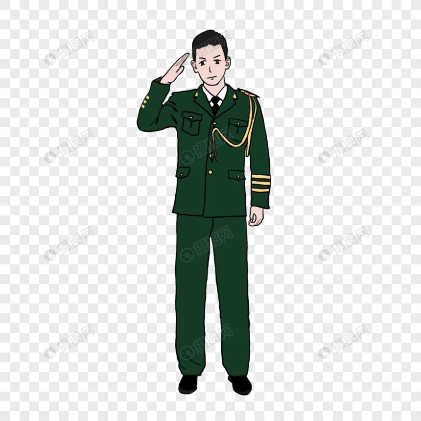 军人敬礼