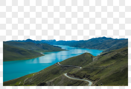 西藏羊湖天路羊卓雍措美景图片