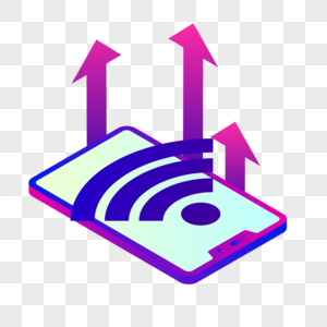 2.5D科技手机wifi网络高清图片