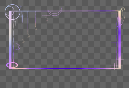 粉紫渐变色古典图案边框图片