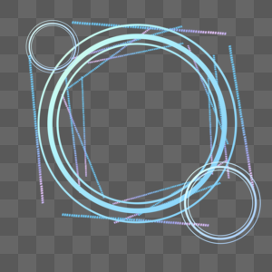 科技感几何线条不规则边框图片