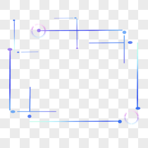 简约科技感渐变线条组合边框图片
