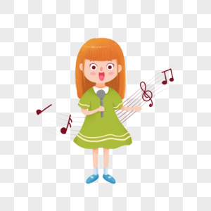 唱歌的女孩学生培训招生高清图片