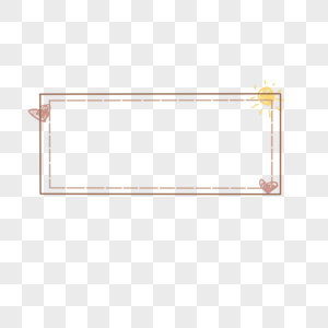 手绘简约可爱卡通边框简笔高清图片素材