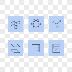 化学物质器材图标合集高清图片