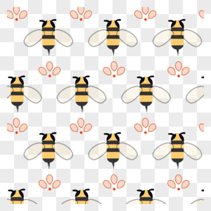小蜜蜂背景元素图片