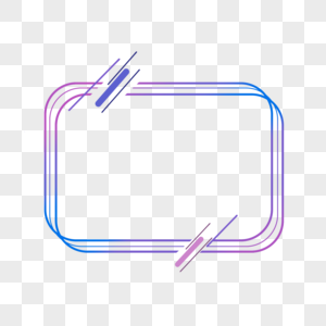 线条几何图形渐变科技感边框图片