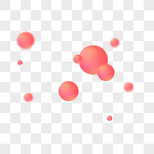 红色几何球体图片