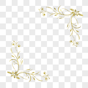 金色欧式花纹素材