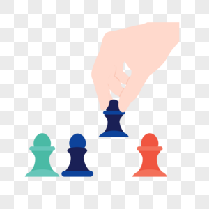 下棋图标免抠矢量插画素材图片