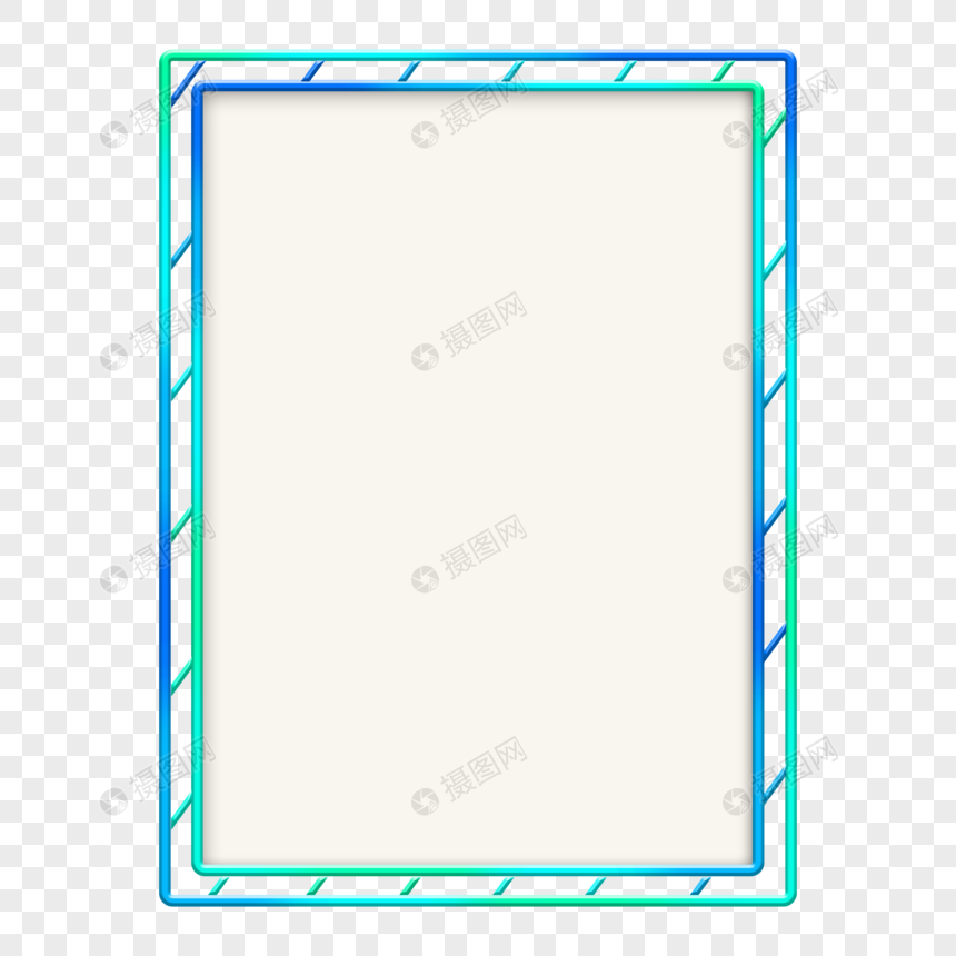 相框渐变彩色立体边框画框图片