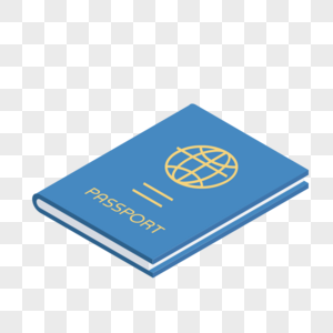 护照图标免抠矢量插画素材图片
