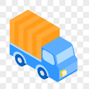货车运输工具图标免抠矢量插画素材高清图片