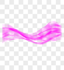 紫色飘带烟雾效果元素图片