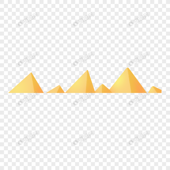 金色三角形图片