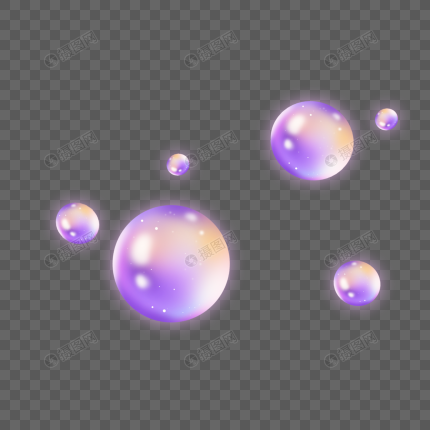 紫色水晶球光效图片