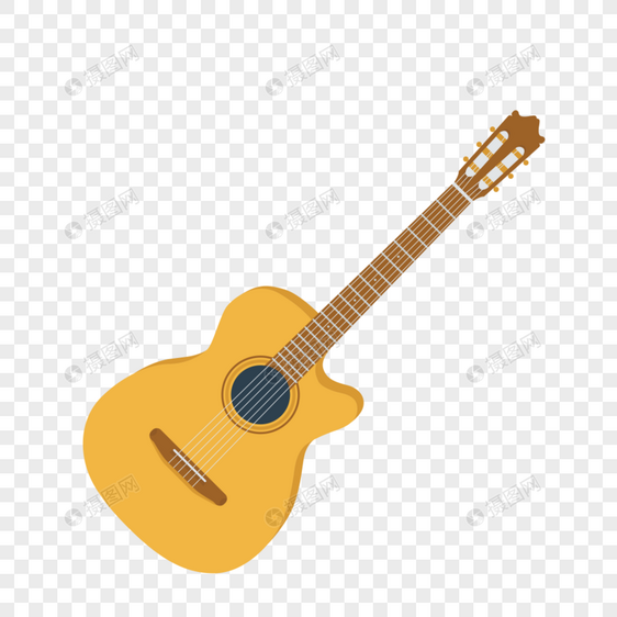 乐器吉他图标免抠矢量插画素材图片