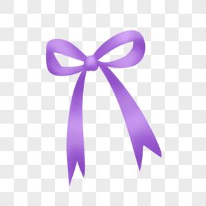 紫色蝴蝶结丝带图片