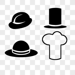 绅士帽厨师帽草帽安全帽高清图片