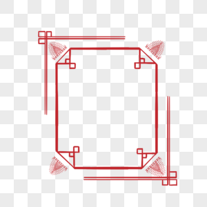 红色方形边框图片