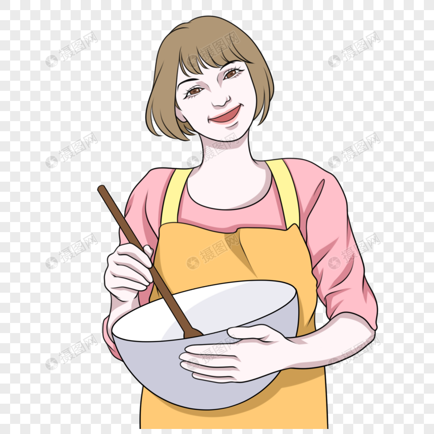 做饭的妈妈家庭主妇