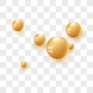 金色几何球体图片
