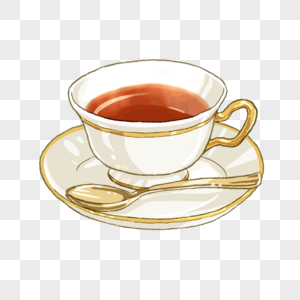 红茶品尝陶瓷杯高清图片