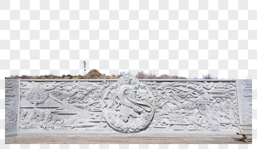 新疆天山天池西王母雕塑图片
