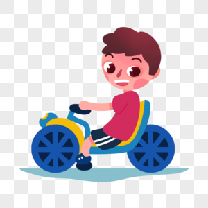 骑车儿童活动人物素材高清图片