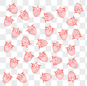 红色草莓底纹图片
