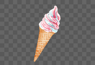 冰淇淋冷饮彩绘素材图片