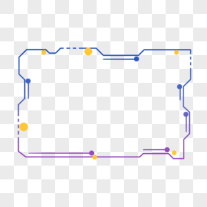 科技感几何图形渐变边框图片
