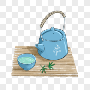 中国风茶具品茶图片