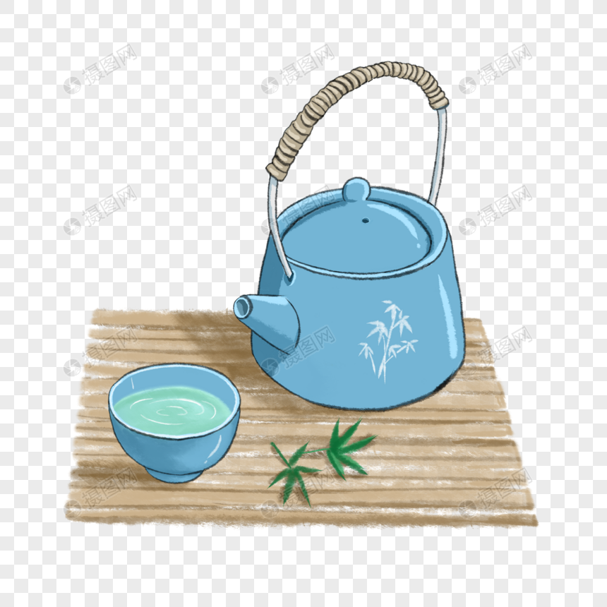 中国风茶具品茶图片