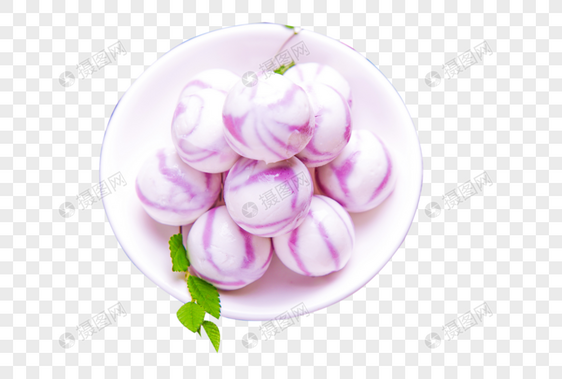 紫薯汤圆图片