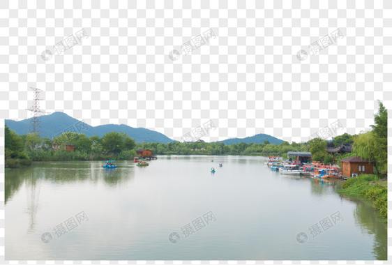 杭州湘湖游船图片