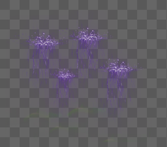 紫色水母状光效图片