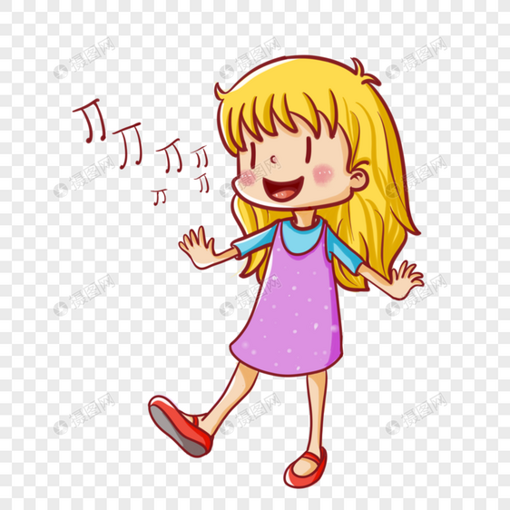 暑期培训练习唱歌的女孩