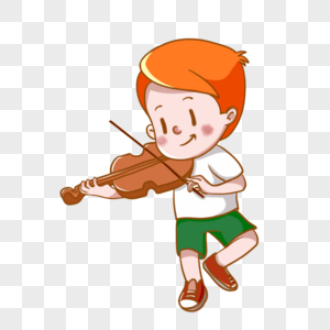 暑期培训练习小提琴的男孩图片