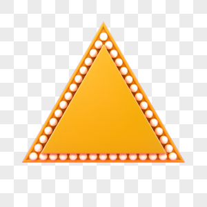 电商促销黄色三角板素材图片