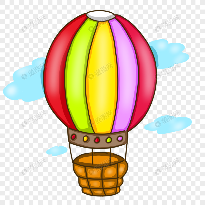 彩色的热气球图片