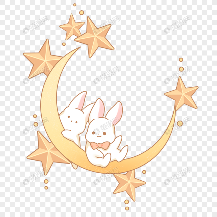 月亮星星和小兔子