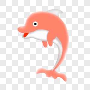 粉色的海豚粉色海洋生物高清图片