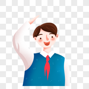 少先队员举旗敬礼图片